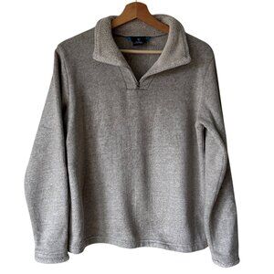 Kuhl 1/4 Zip Up Fleece Neutral Beige Cream Cozy Outdoor Warmth Layering Gorpcore